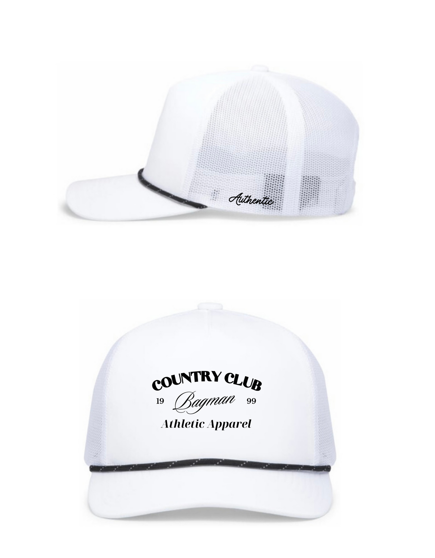 Country Club Dri-Fit Trucker | Classic White